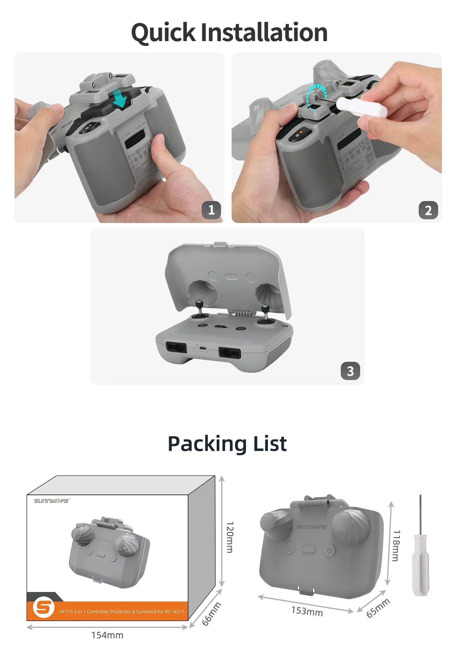 2 in 1 Controller Protector Su - огляд і ціна Drone Control Stick