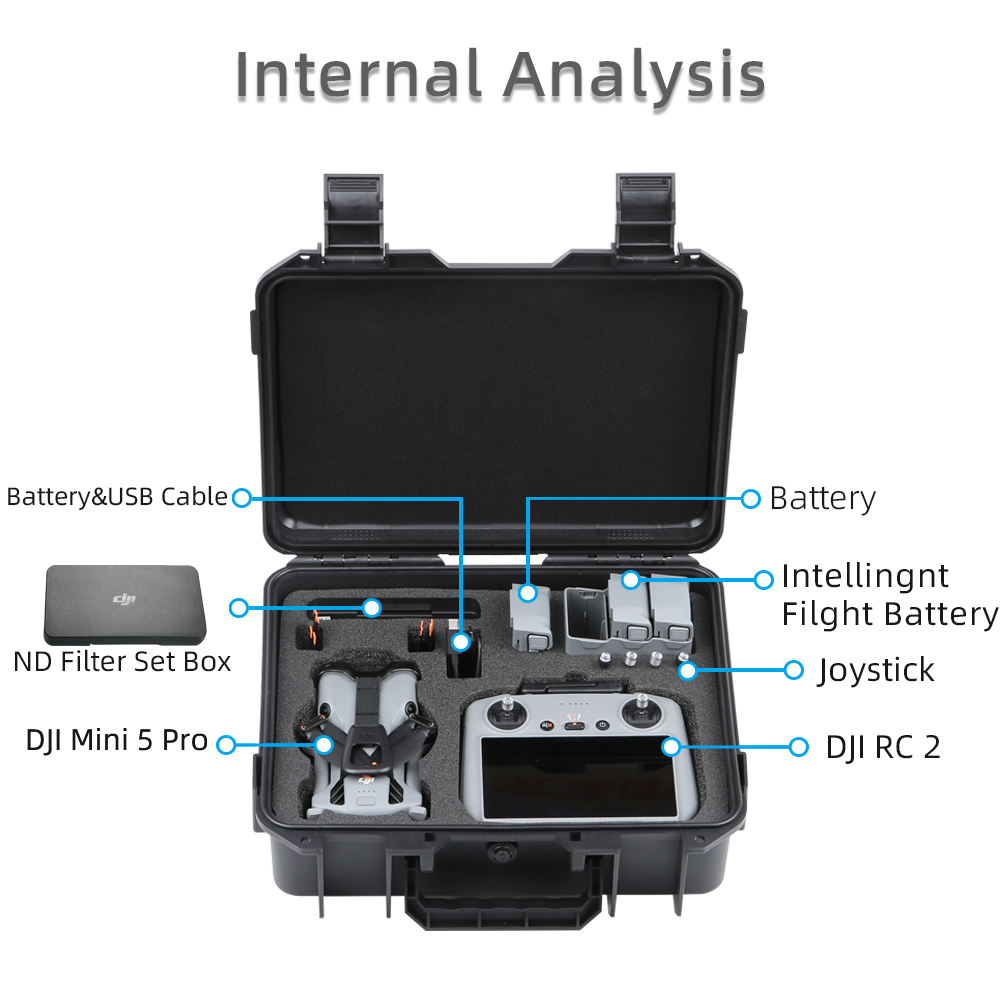 Case For DJI Mini 5 Pro Explos - огляд і ціна Drone Hard Shell Case