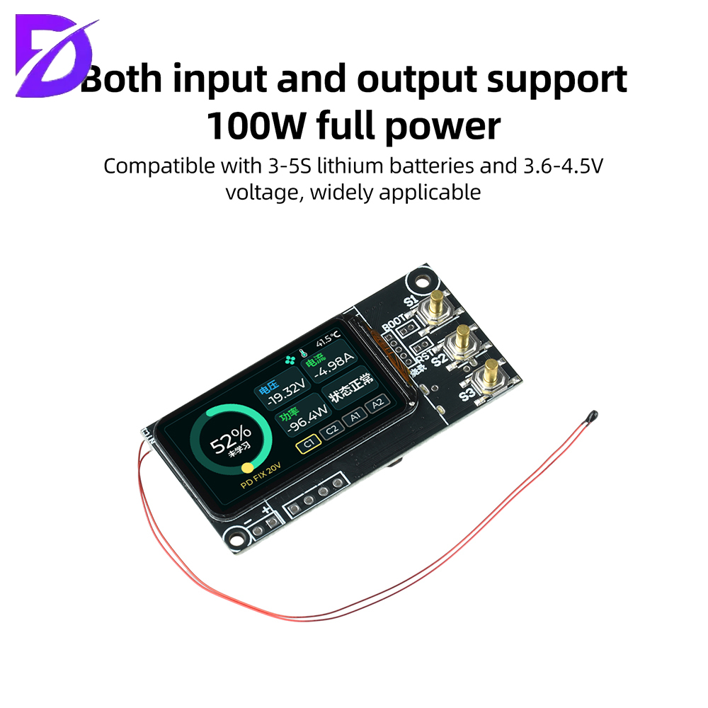 100W PD DIY Power Bank Module  - огляд і ціна Drone Solar Charger